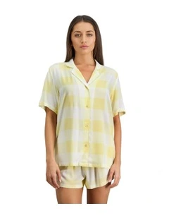 Dare To Dream Short Pyjama Set in Lemon Meringue