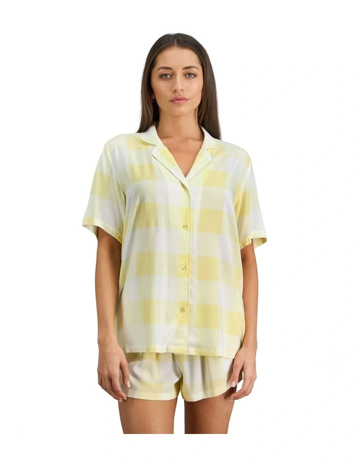 Dare To Dream Short Pyjama Set in Lemon Meringue image 1