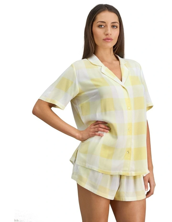 Dare To Dream Short Pyjama Set in Lemon Meringue image 3