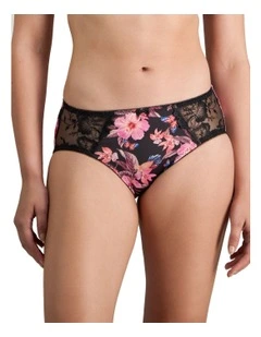Wild Violet Full Brief in Tangled Garden Print