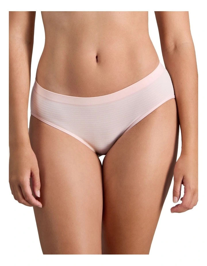 Simply Seamless Boyshort in Icy Pink/White Stripe image 1