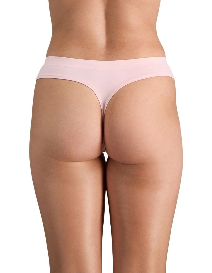 Seamless Soft Thong in Icy Pink image 2
