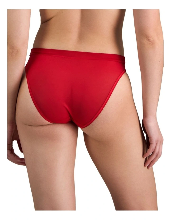 Lightweight High Cut Brief in Salsa image 2