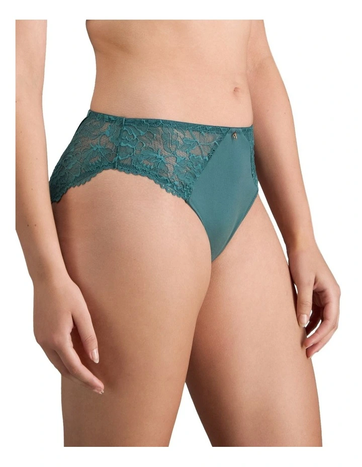 Laurel High Cut Brief in Mediterranea image 3