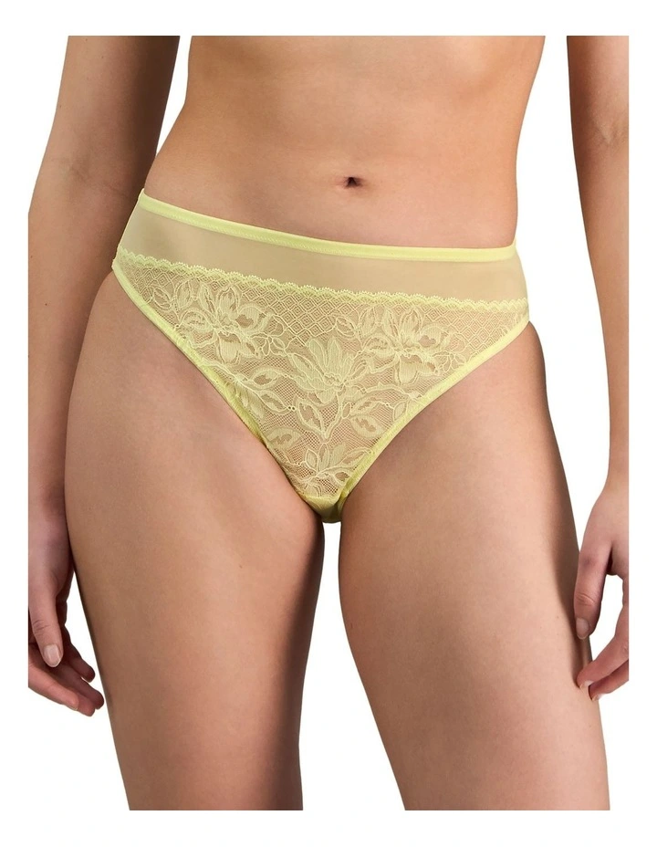 Elevate High Cut Brief in Lemon Meringue image 1