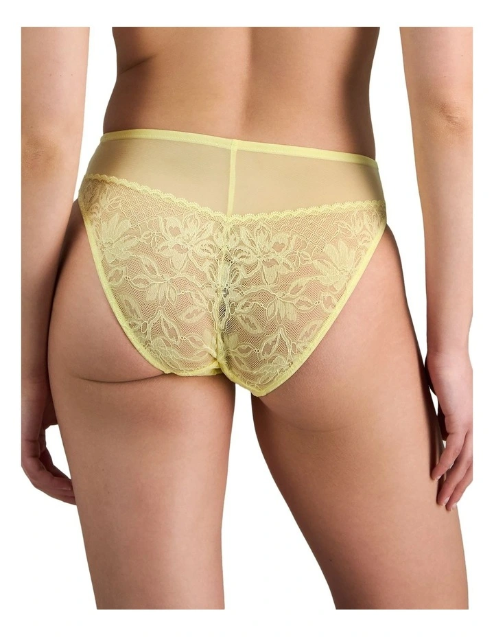 Elevate High Cut Brief in Lemon Meringue image 2