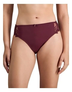 Coral High Cut Brief in Fig