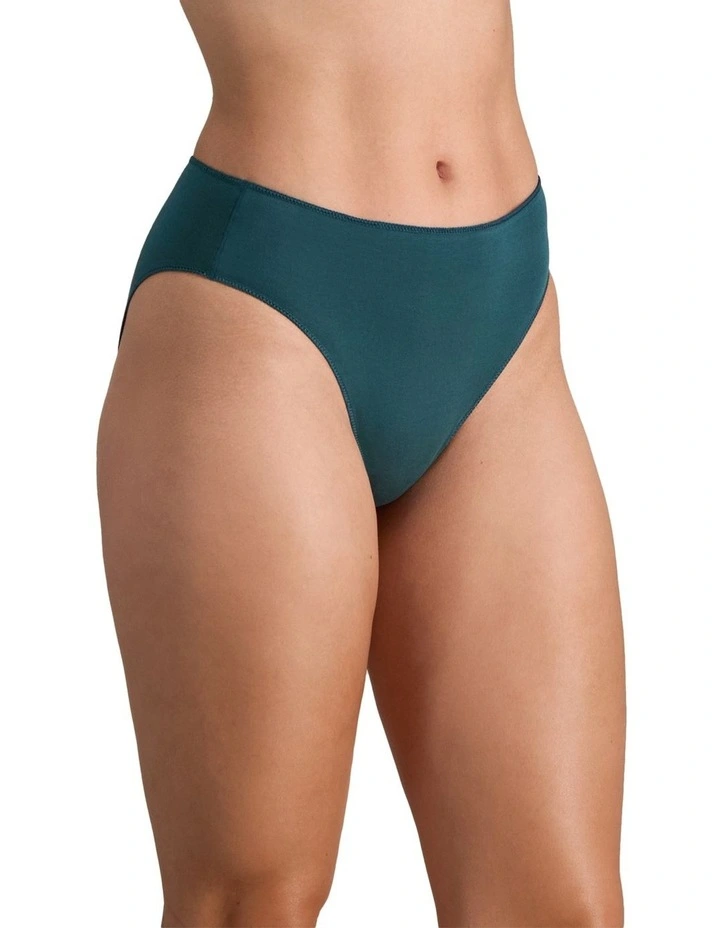 Au Naturel High Cut Brief in Mediterranea image 3