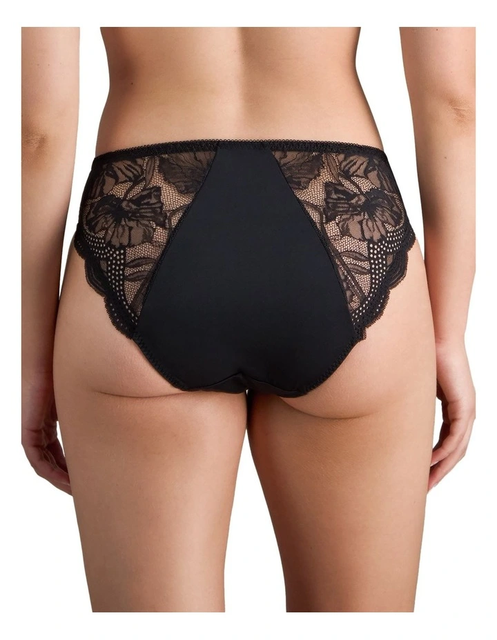 Aria High Cut Brief in Black image 2