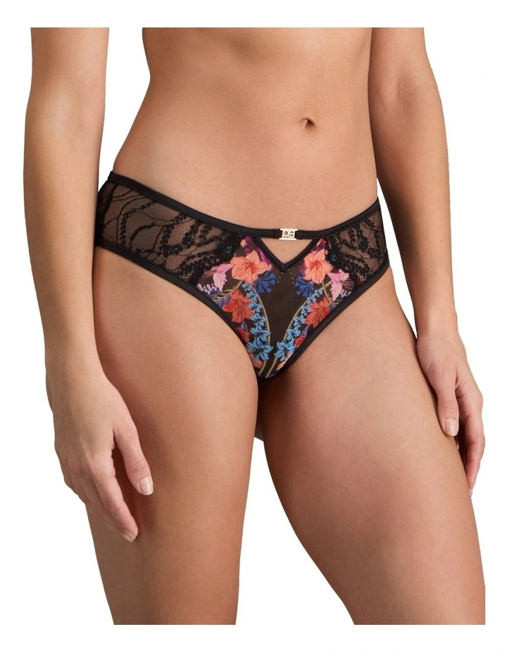 Adaline Brazilian in Black Floral Print image 3