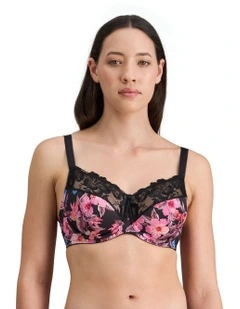 Wild Violet Underwire Bra in Tangled Garden Print