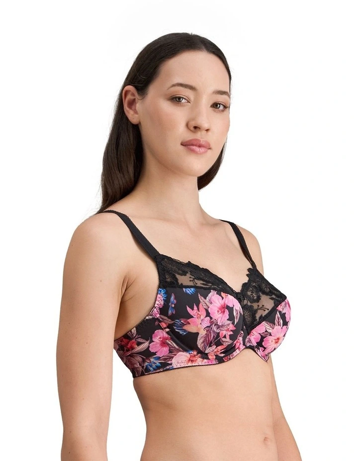 Wild Violet Underwire Bra in Tangled Garden Print image 3