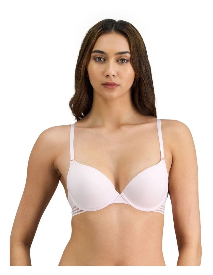 Stripe Elastic & Papertouch Push Up Bra in Festival Bloom image 1