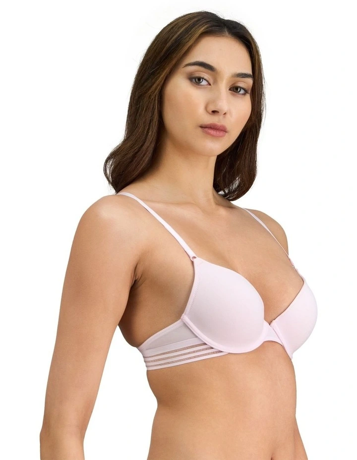 Stripe Elastic & Papertouch Push Up Bra in Festival Bloom image 3
