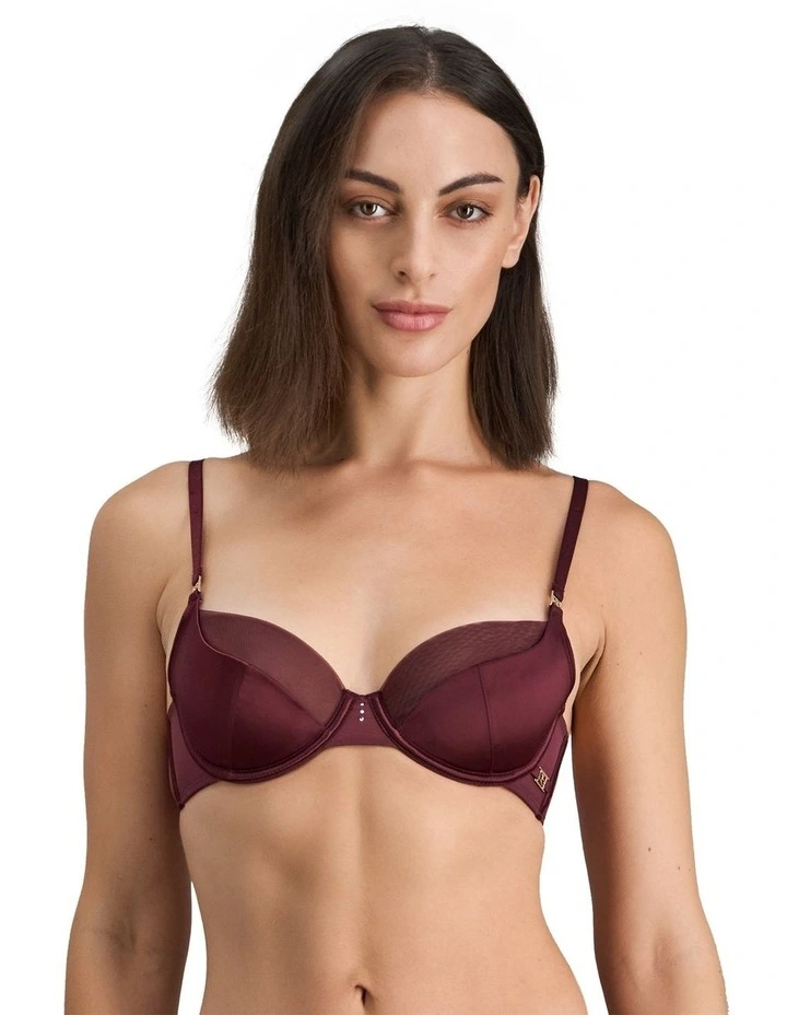 Sheer Impact Contour Bra in Fig image 1