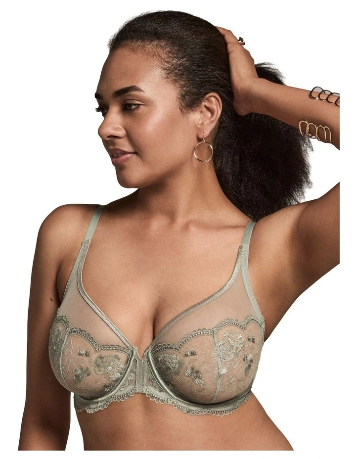 Romilly Underwire Bra in Iceberg Green image 3