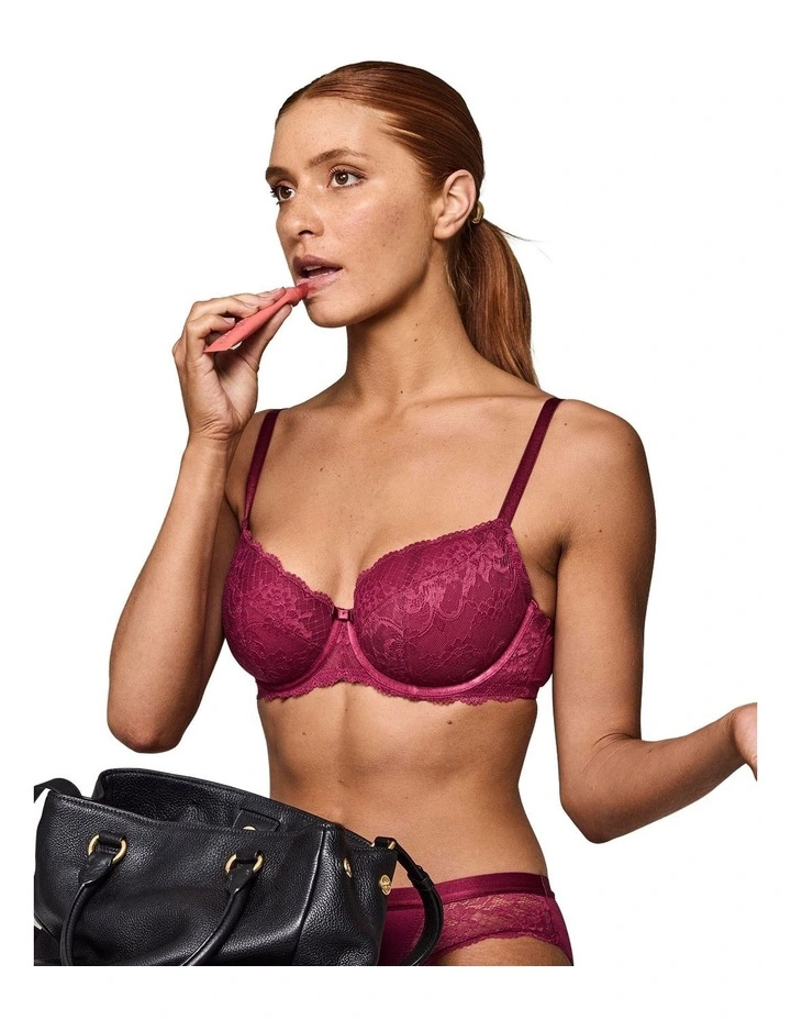 Legacy Contour Bra in Beaujolais image 4
