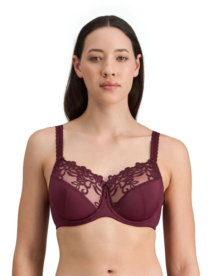 Coral Underwire Bra in Fig image 1