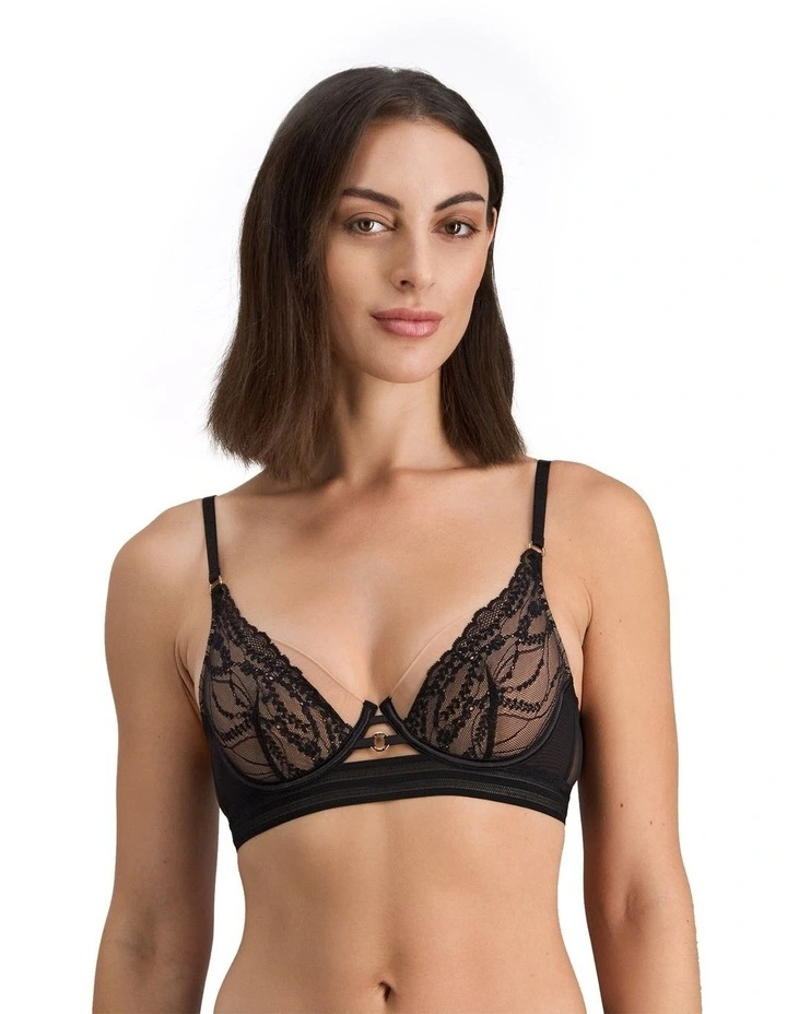 Ava Rose Underwire Bra in Black image 1