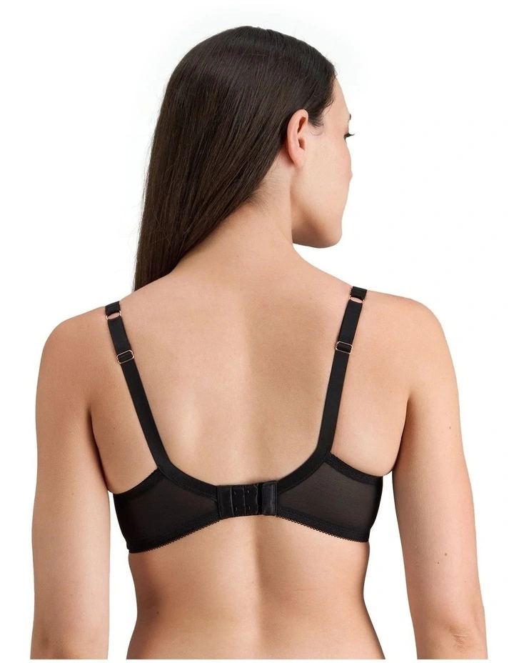 Aria Underwire Bra in Black image 2