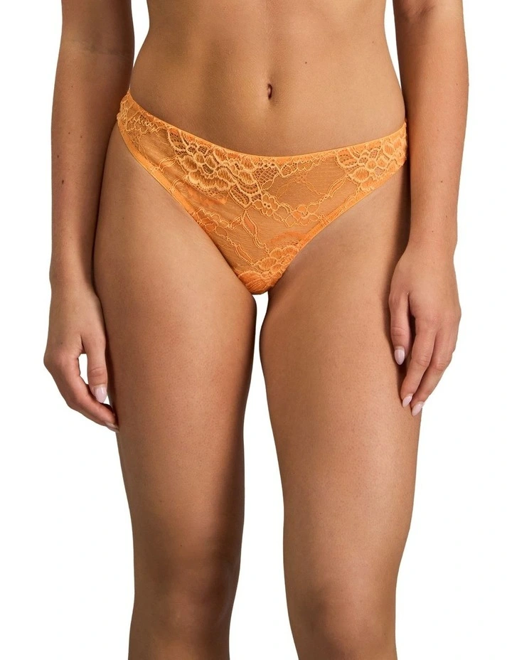 My Fit Underlayer Thong in Tangerine image 1
