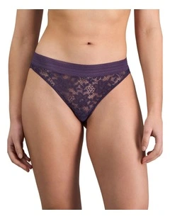 Jessie Thong in Purple Velvet