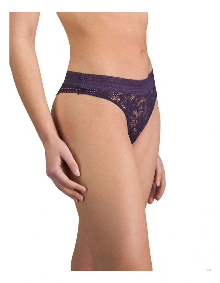 Jessie Thong in Purple Velvet image 3