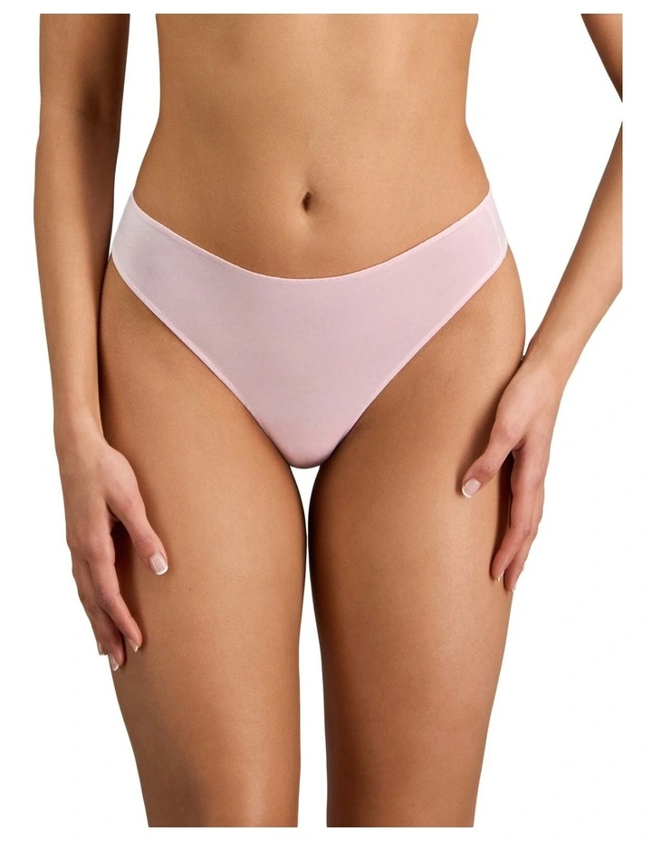 Au Naturel Thong in Pale Lilac image 1