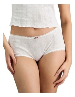 Body Cocoon Boyshort in White