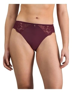 Laurel High Cut Brief in Fig