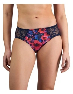 Wild Violet Full Brief in Jazzy Floral Print