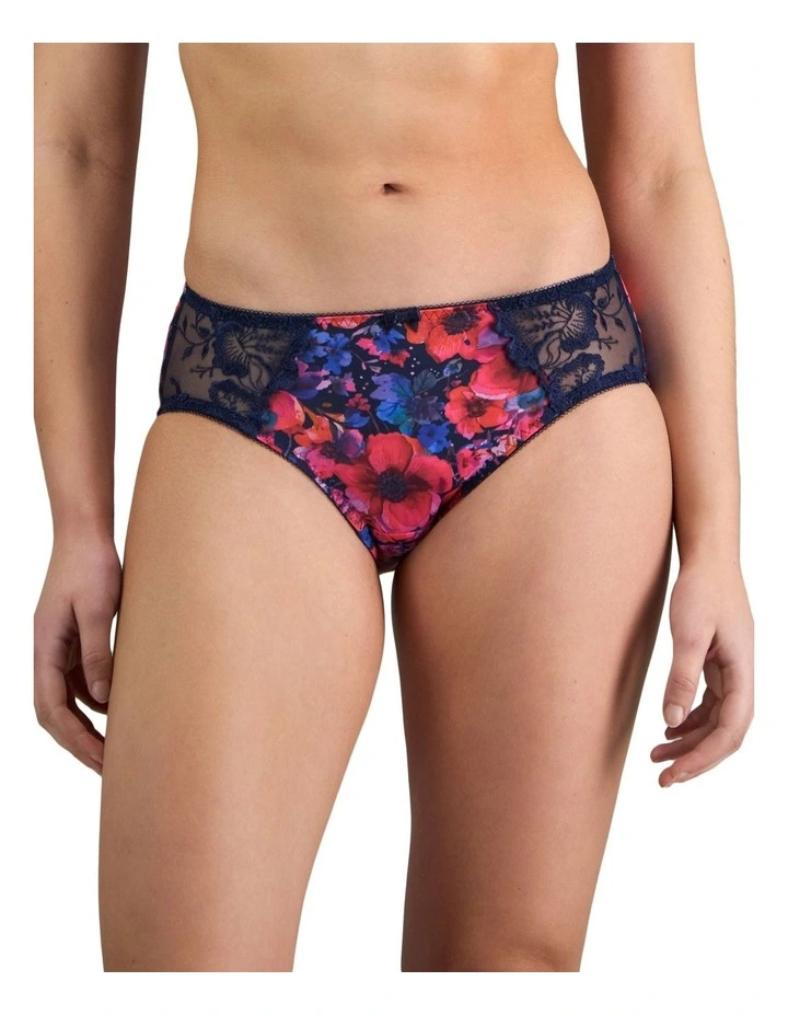 Wild Violet Full Brief in Jazzy Floral Print image 1