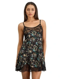 Lost Paradise Chemise in Black Print