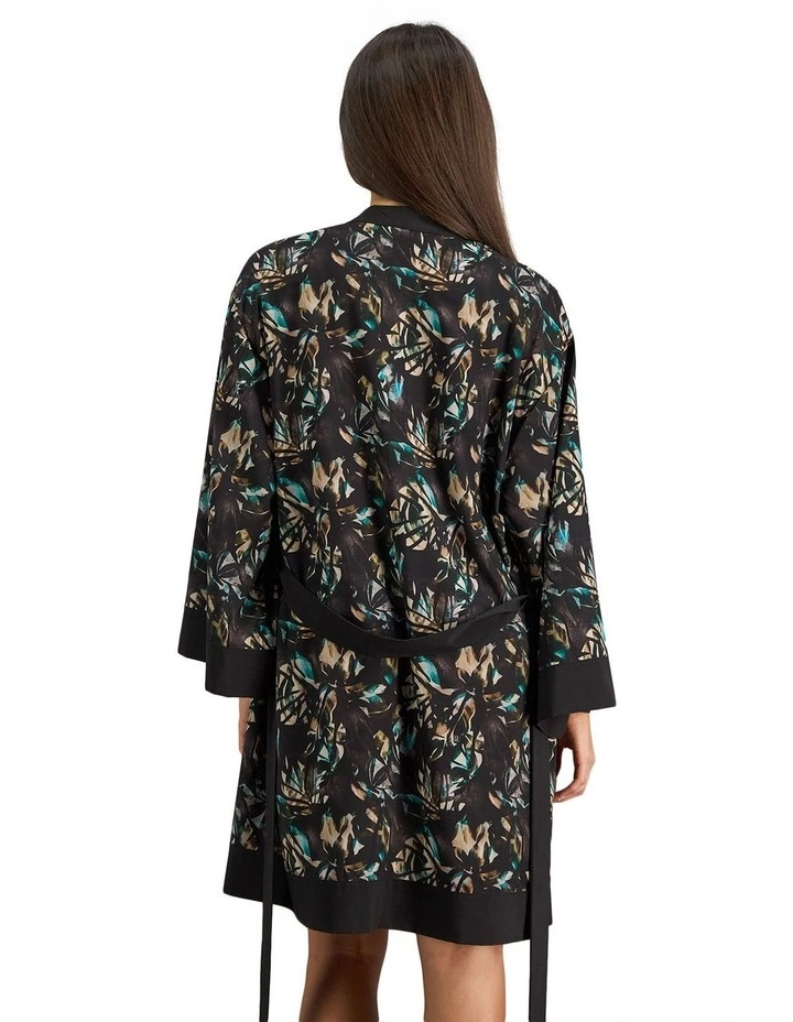Lost Paradise Robe in Black Print image 3