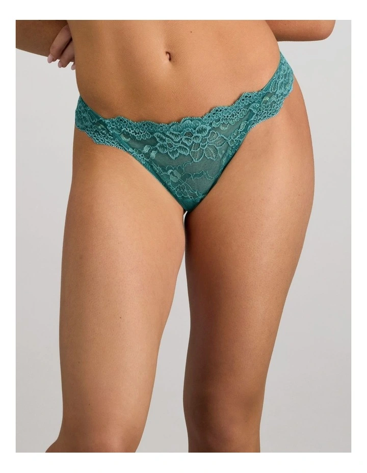 My Fit Lace Thong in Mediterranea image 1