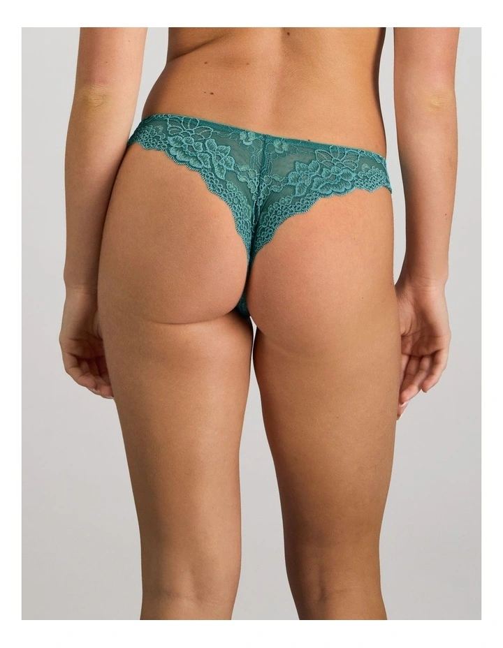 My Fit Lace Thong in Mediterranea image 2