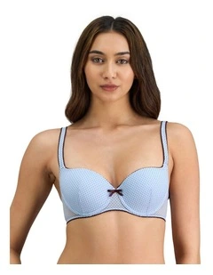 Harmony 2.0 Contour Bra in Skyway/Fig