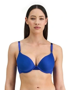 Plunge Perfect Contour Bra in Dazzling Blue