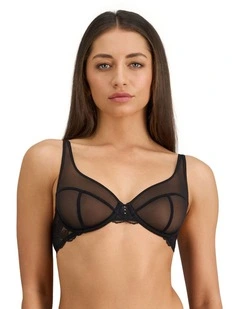 Lace Impact Underwire Bra in Black