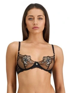 Oasis Glow Underwire Bra in Black