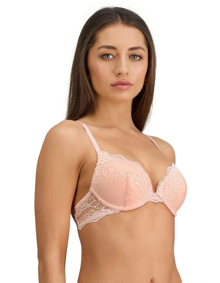 My Fit Lace Push Up Bra in Evening Sand image 4