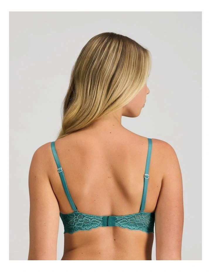 My Fit Lace Push Up Bra in Mediterranea image 2