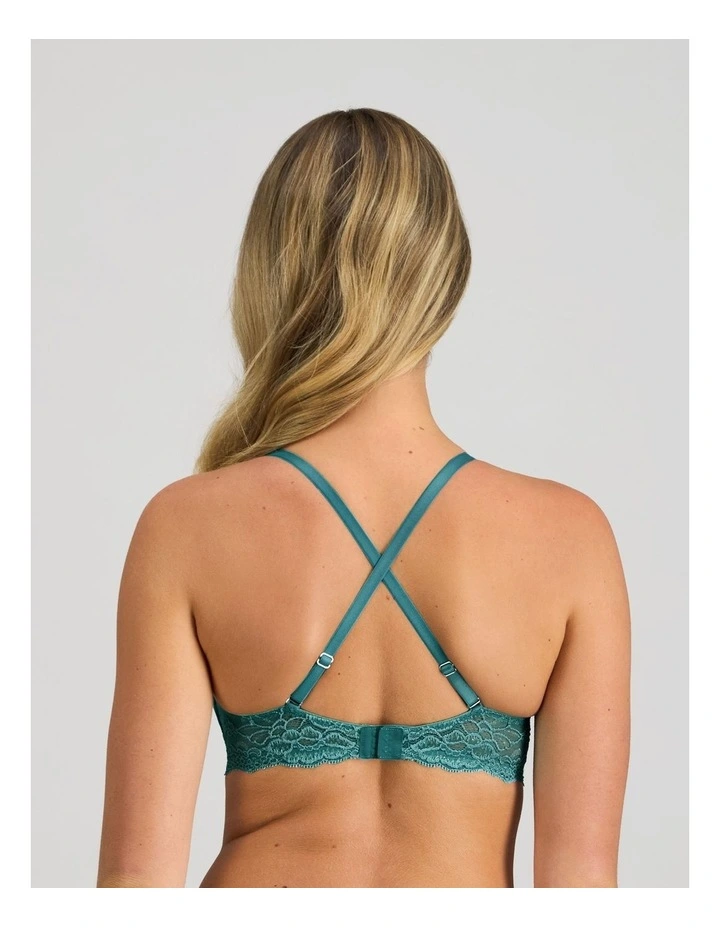 My Fit Lace Push Up Bra in Mediterranea image 4