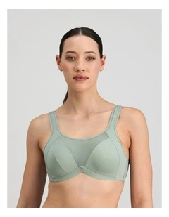 Power Underwire Bra in Iceberg Green