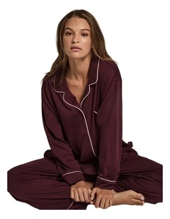 Dolce Long PJ Set in Fig