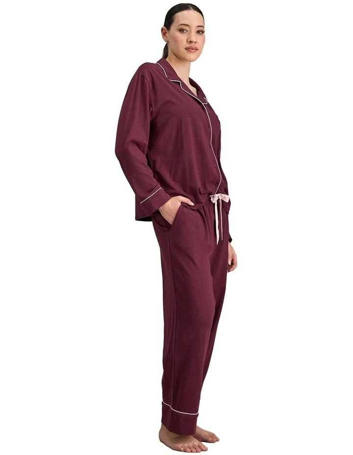 Dolce Long PJ Set in Fig image 4
