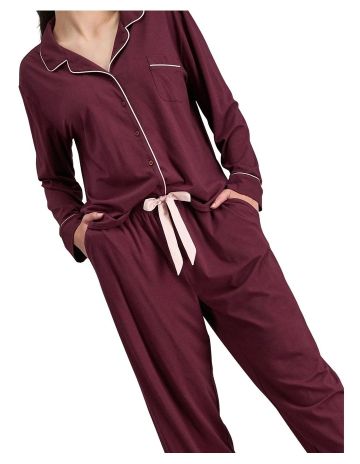 Dolce Long PJ Set in Fig image 5