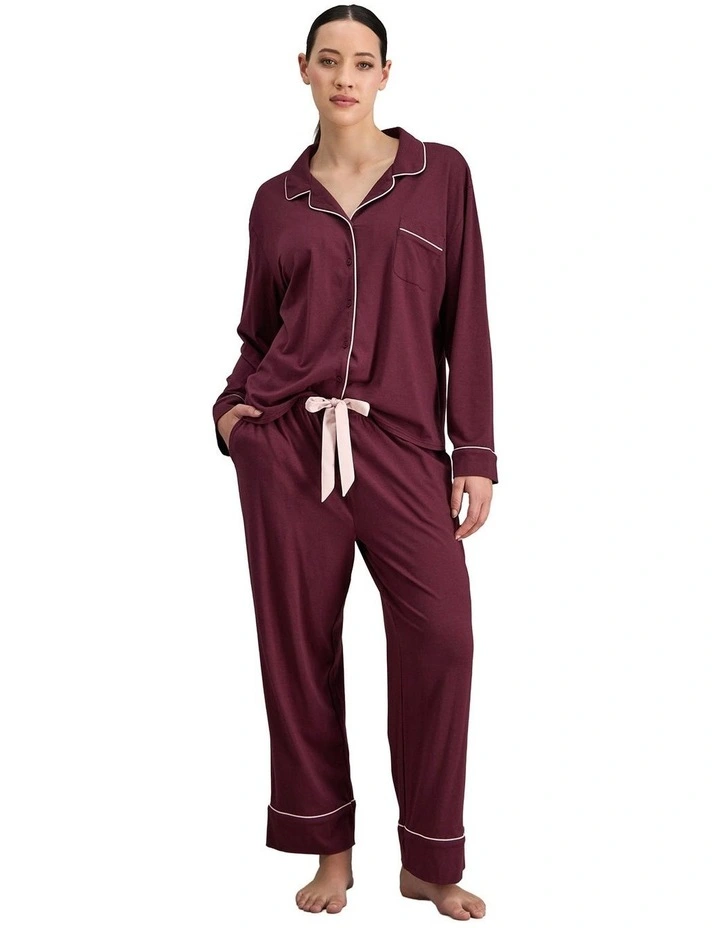 Dolce Long PJ Set in Fig image 6