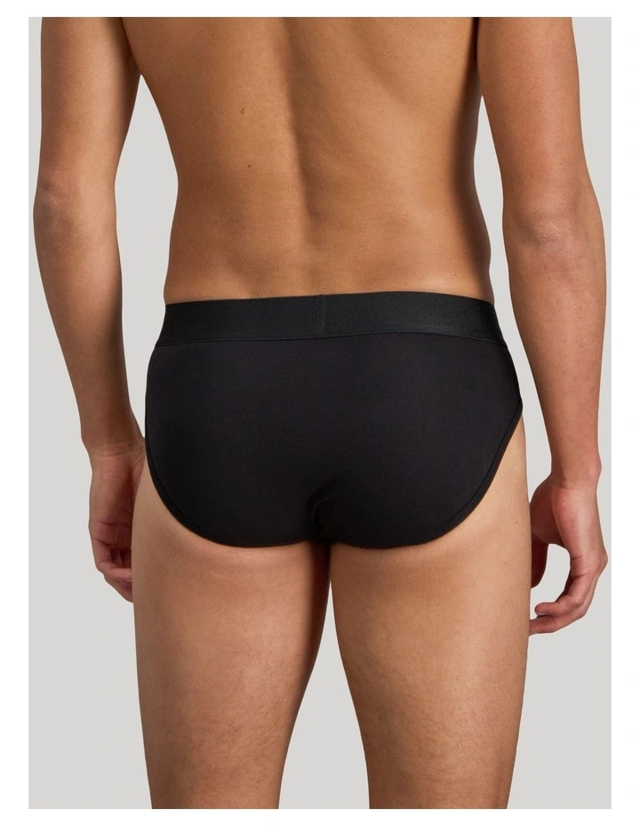 Bamboo Mens Brief in Black image 2