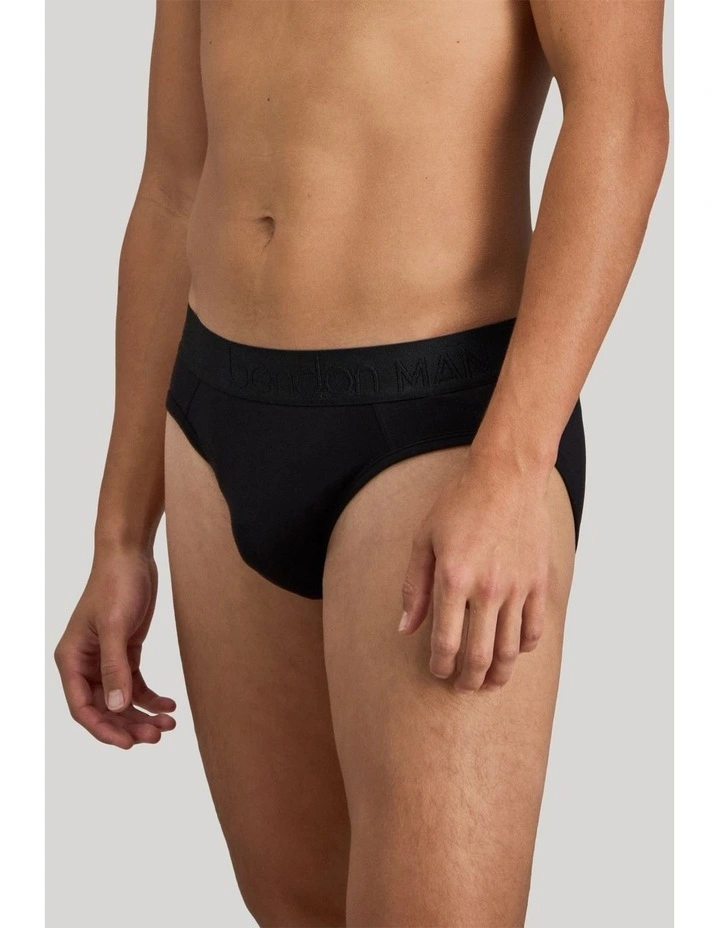 Bamboo Mens Brief in Black image 4